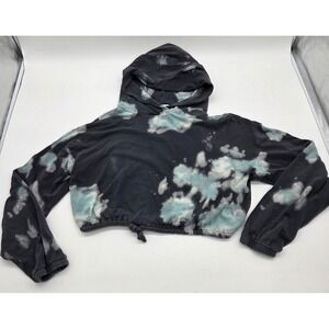 WILDFOX Tie Dye Cropped Hoodie Sweatshirt Women's Size M